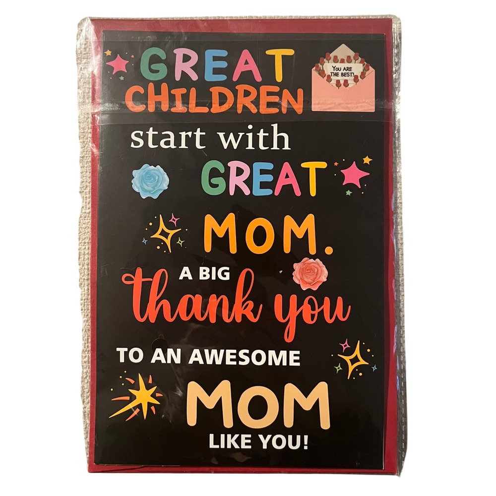 Greeting Card For Mom‎ Thank You Awesome Mother Day Birthday